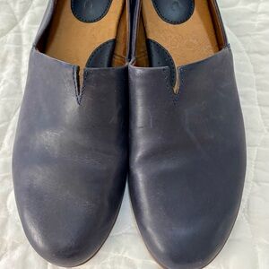 BOC Women's Navy Suree 9.5 Leather Flats Loafers